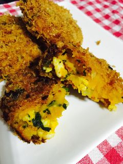 かぼちゃとほうれん草のコロッケ-レシピのメイン写真
