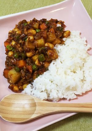 コロコロ野菜とトマトのドライカレー-レシピのメイン写真
