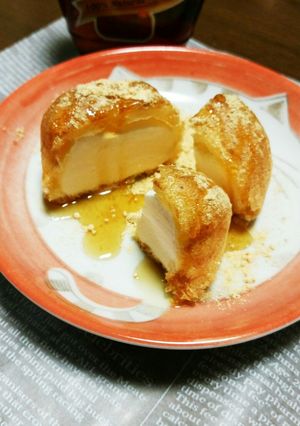 カフェ時間♡シューアイスのきなこメープル-レシピのメイン写真