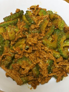 クミンが香るゴーヤとひき肉のカレー炒め-レシピのメイン写真
