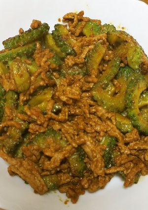 クミンが香るゴーヤとひき肉のカレー炒め-レシピのメイン写真