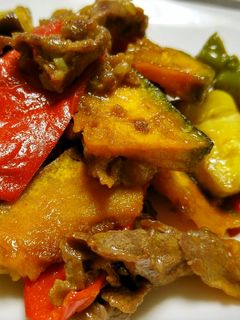 牛肉と夏野菜のオイスターソース炒め-レシピのメイン写真