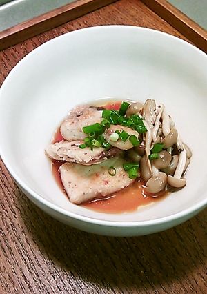 カジキマグロとシメジの冷製-レシピのメイン写真