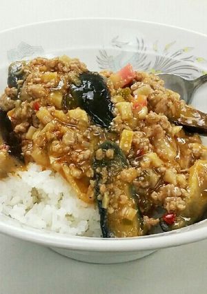 麻婆茄子丼-レシピのメイン写真