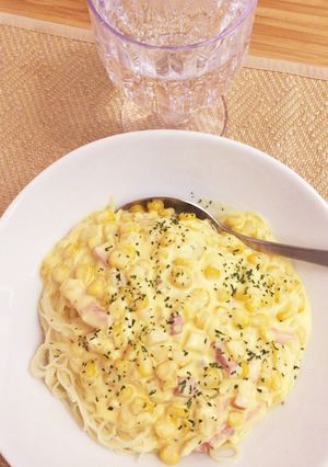 トウモロコシの冷製カルボナーラ-レシピのメイン写真