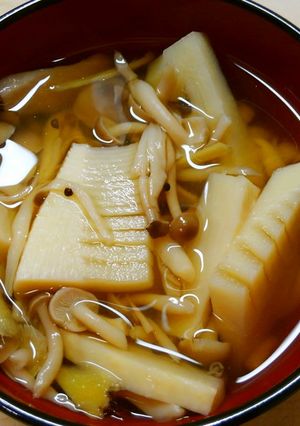 和食に＊ﾟ筍とエリンギ しめじのお吸い物-レシピのメイン写真
