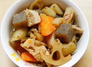 簡単！蓮根とごぼう蒟蒻 鶏むね肉の煮物＊-レシピのメイン写真