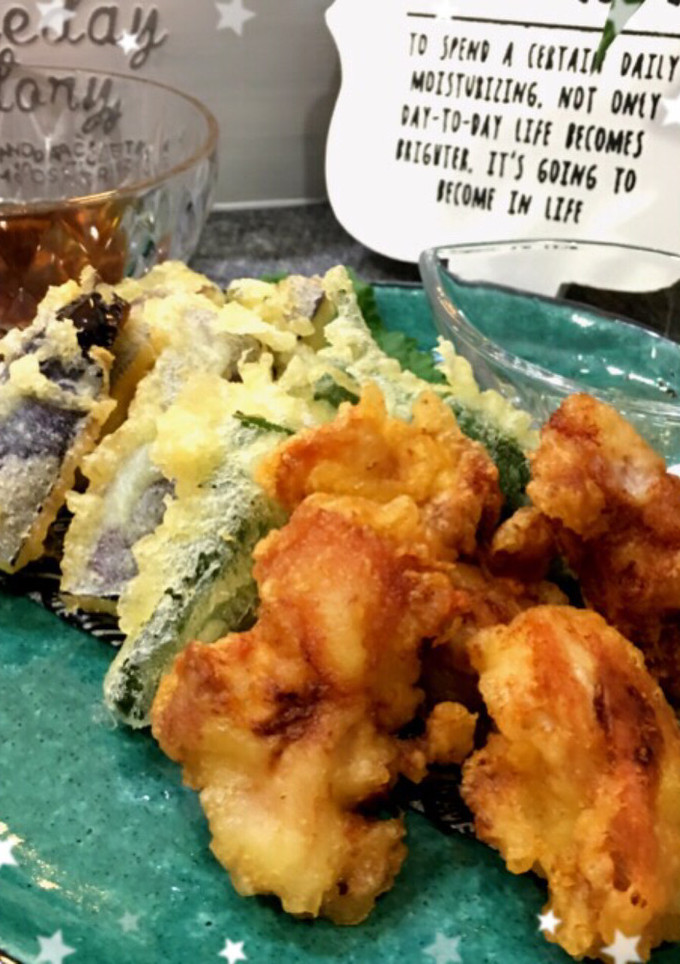 簡単！サクサクっジューシーとり天&夏野菜-レシピのメイン写真