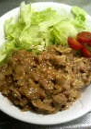 醤油とソースde豚こま生姜焼き-レシピのメイン写真