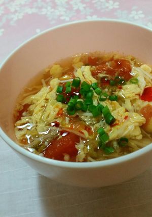酢オクラで＊サンラータン風スープ-レシピのメイン写真
