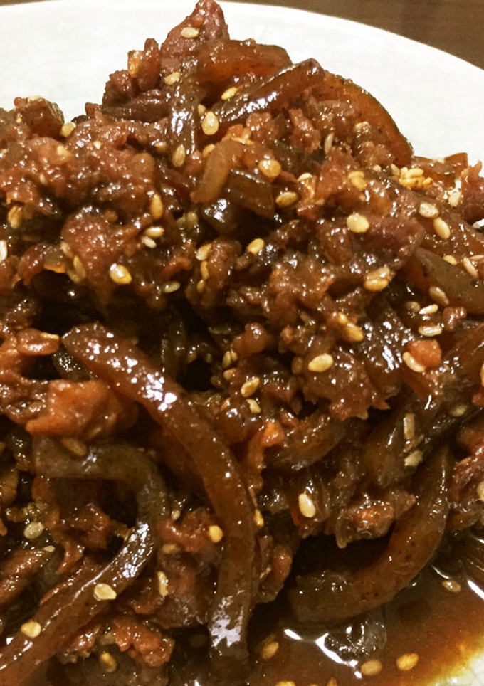 牛肉こんにゃく しぐれ煮 簡単！ 丼にも-レシピのメイン写真