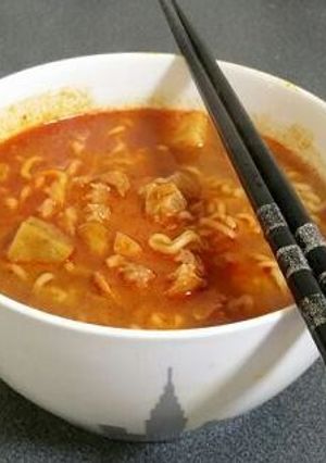 【簡単！】マサマンカレー味噌ラーメン-レシピのメイン写真