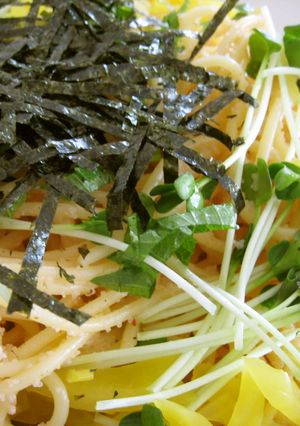 たくあんポリポリ☆明太子パスタ-レシピのメイン写真