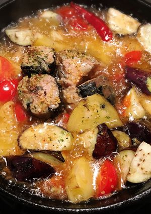 鯖水煮缶で簡単アヒージョ-レシピのメイン写真
