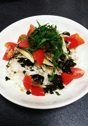 ミニトマトと茗荷のさっぱり薬味ご飯-レシピのメイン写真
