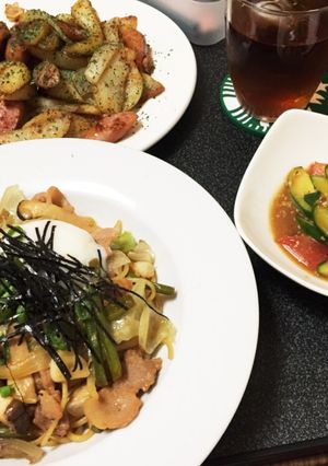 お手軽焼肉パスタ-レシピのメイン写真