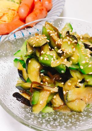 【これ絶品！】塩昆布で簡単茄子のナムル☆-レシピのメイン写真