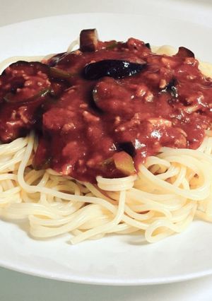 残り物と常備菜で！カレートマトスパゲティ-レシピのメイン写真