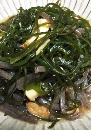 切り昆布とこんにゃくの炒め物-レシピのメイン写真
