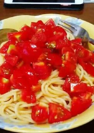 青じそドレッシングで!簡単冷製パスタ-レシピのメイン写真