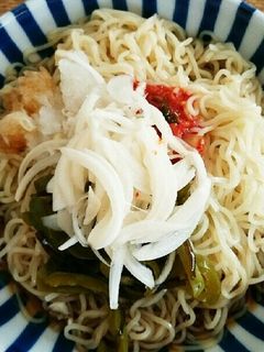 ☆乗せるだけ♪酢玉ねぎ冷麺☆-レシピのメイン写真