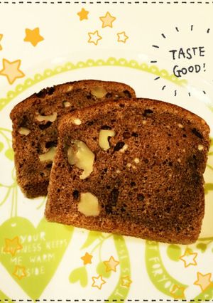 HMで簡単♪ココアと胡桃のパウンドケーキ-レシピのメイン写真