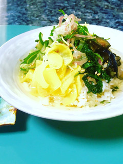 薬味たっぷり♪冷やし茶漬け❤︎-レシピのメイン写真