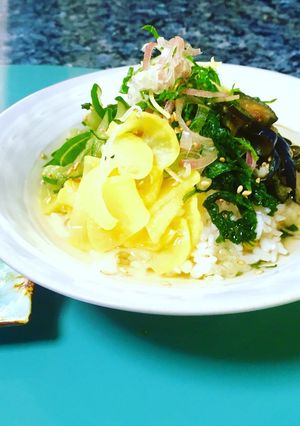 薬味たっぷり♪冷やし茶漬け❤︎-レシピのメイン写真