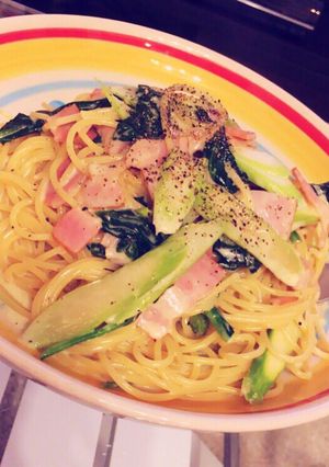 母直伝!ほうれん草のクリームパスタ-レシピのメイン写真