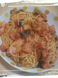 なすとベーコンのトマトパスタ-レシピのメイン写真