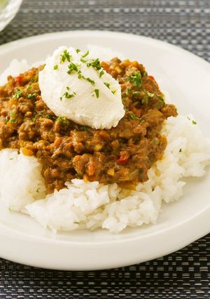 ドライカレー マスカルポーネ添え-レシピのメイン写真