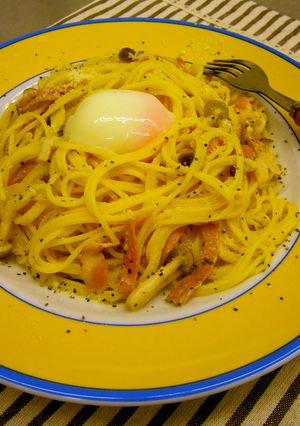 カルボナーラ風パスタ-レシピのメイン写真