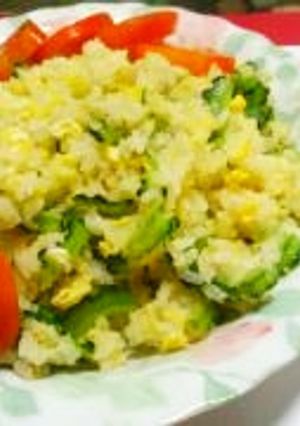 苦くないっ!☆ゴーヤと卵だけの焼き飯♪-レシピのメイン写真