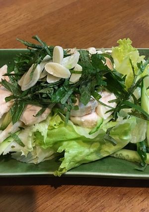 しそ香る鳥胸肉簡単蒸し鳥-レシピのメイン写真