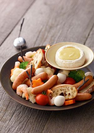 レンジで本格　シャウのチーズフォンデュ-レシピのメイン写真