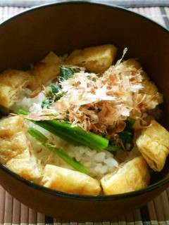 【節約】チープ丼!ぶっかけきつね丼-レシピのメイン写真