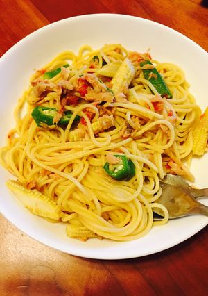 簡単 梅 ツナパスタ^o^-レシピのメイン写真