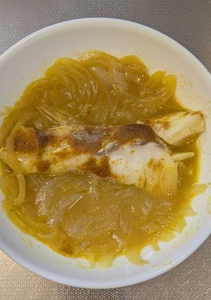 レンジで。バターたらカレー-レシピのメイン写真