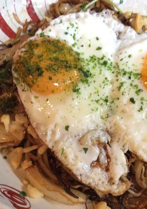 牛肉・もやし・キャベツ・豆苗焼きそば-レシピのメイン写真