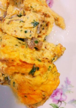 パセリでビタミン！オムレツ風？卵焼き-レシピのメイン写真