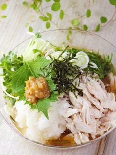 梅しそささみのおろし蕎麦-レシピのメイン写真