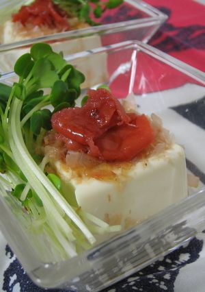 梅おかか冷奴-レシピのメイン写真