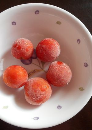 暑い時のおやつに！！　冷凍ミニトマト-レシピのメイン写真