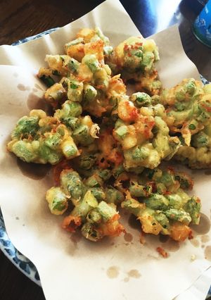 おつまみにも！アスパラとチーズのかき揚げ-レシピのメイン写真