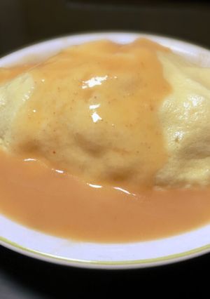 明太子クリームのスフレオムライス-レシピのメイン写真