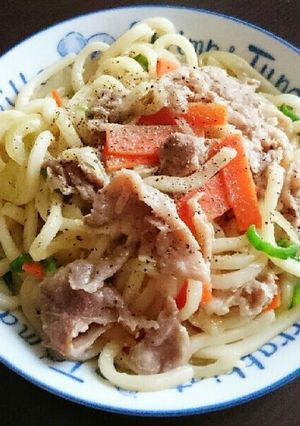 味噌バター焼きうどん-レシピのメイン写真