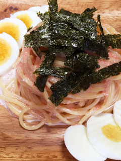 夏にオススメ!明太子の簡単冷製パスタ♪-レシピのメイン写真