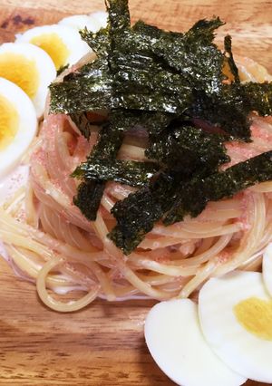 夏にオススメ！明太子の簡単冷製パスタ♪-レシピのメイン写真