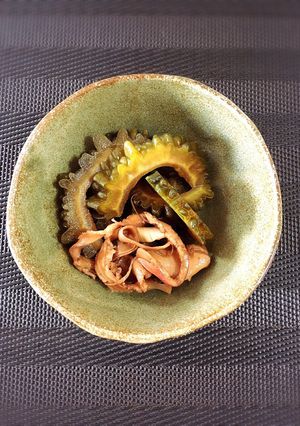 大量消費♪ゴーヤとするめさきいかの甘酢漬-レシピのメイン写真