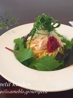 さっぱり美味しい♡蒸し鶏の冷製パスタ♡-レシピのメイン写真